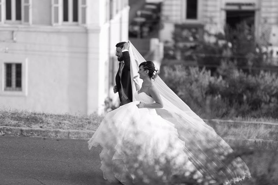 Marco and Alessia on their wedding day